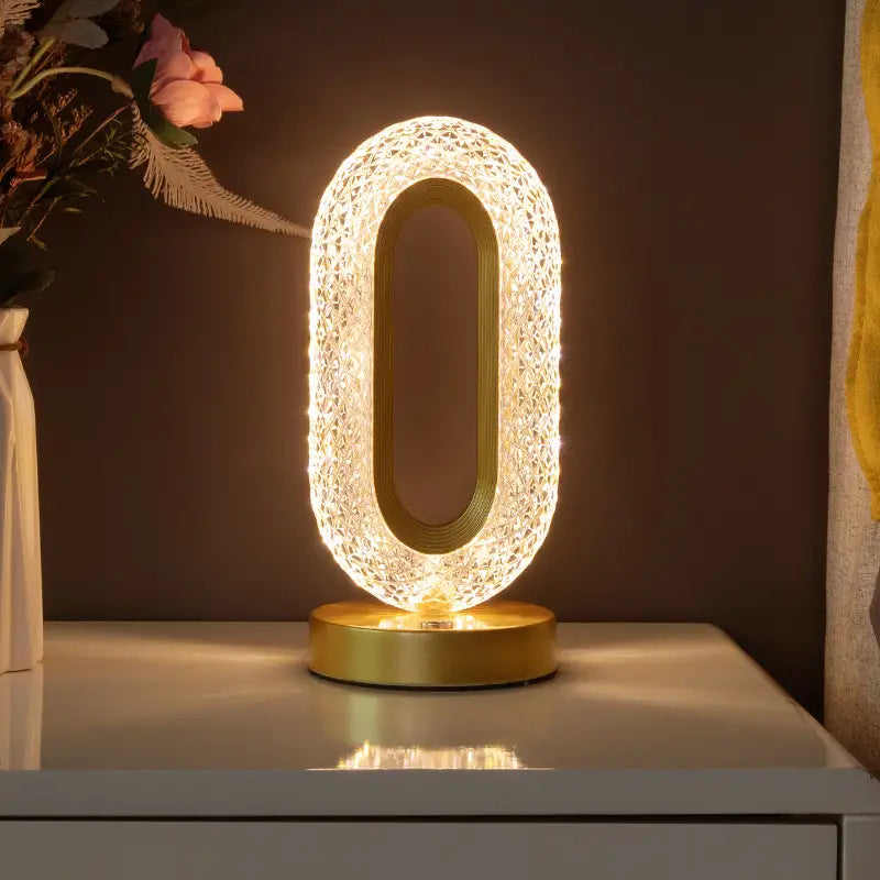 Luminária de Mesa Cristal com Toque